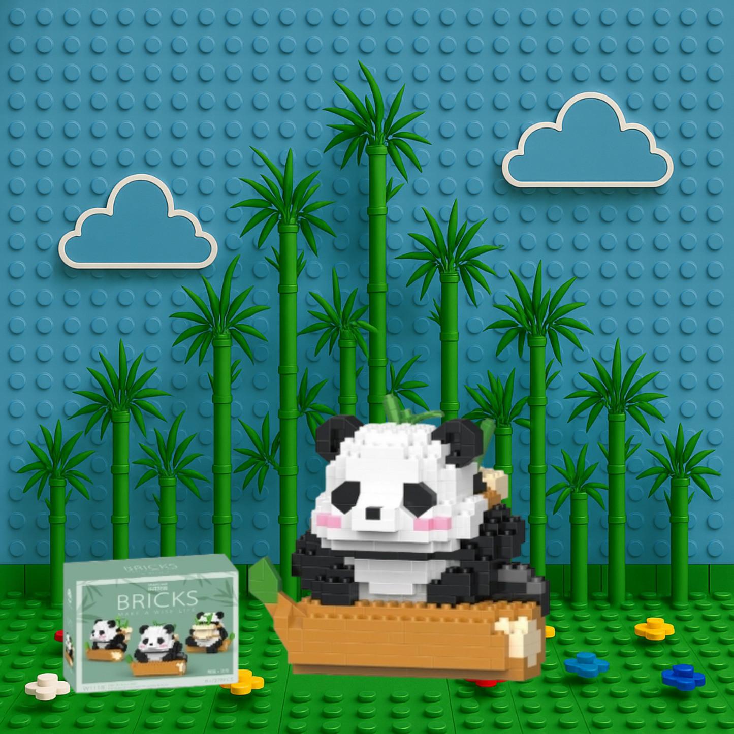 Figuras de osos coleccionables estilo lego - BrickBear