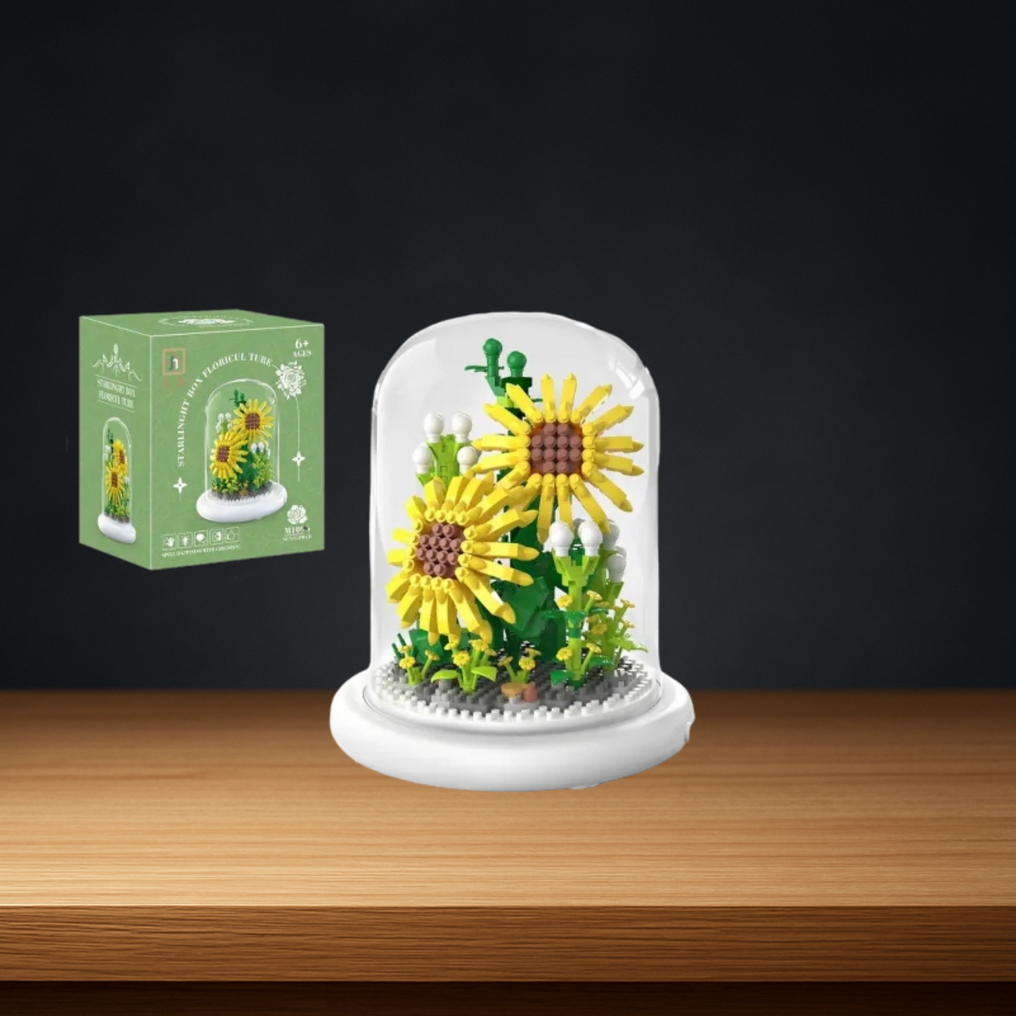 Set de flores estilo lego para armar en casa - FlowerCraft Deluxe