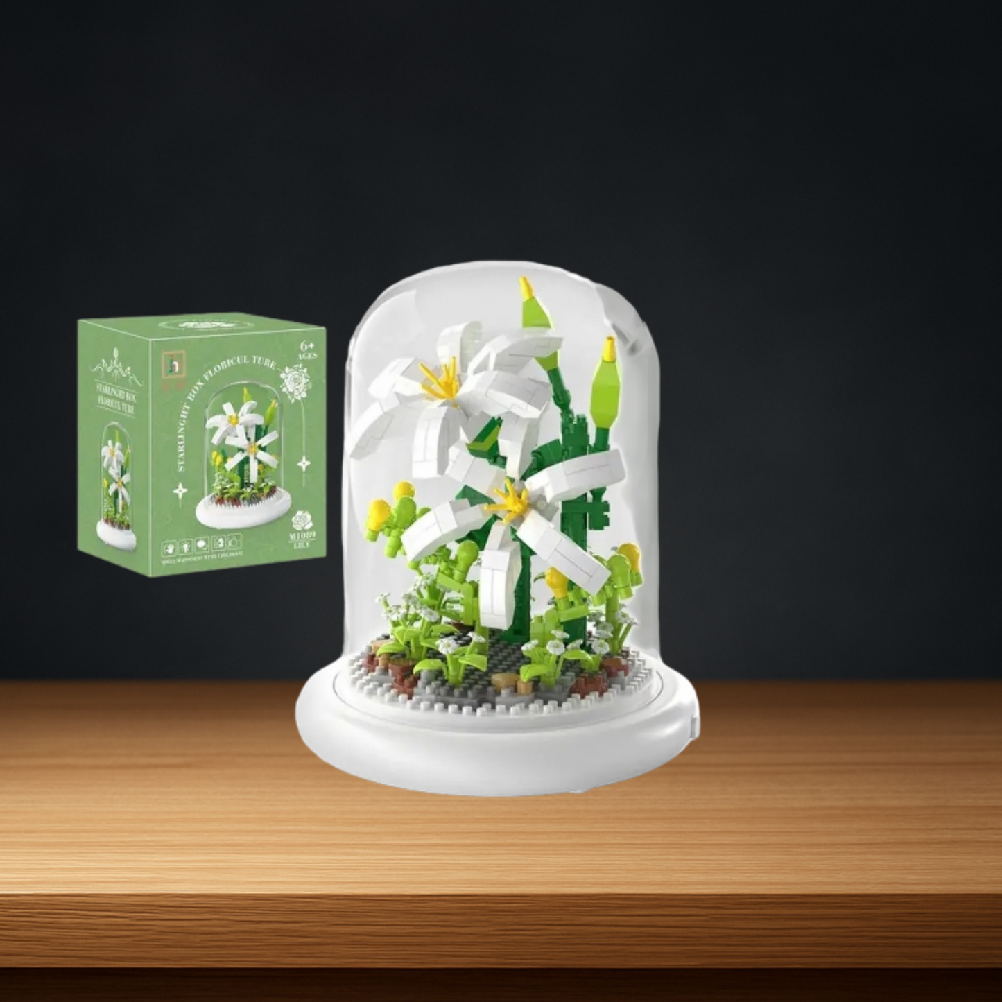 Set de flores estilo lego para armar en casa - FlowerCraft Deluxe