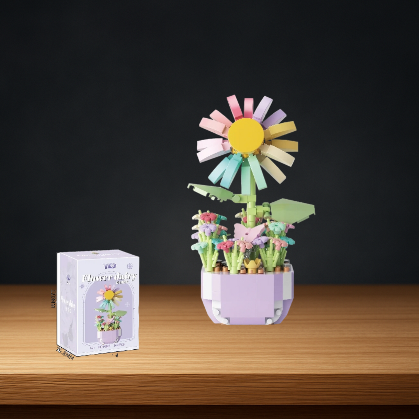 Set de flores estilo lego para armar en casa - FlowerCraft Deluxe