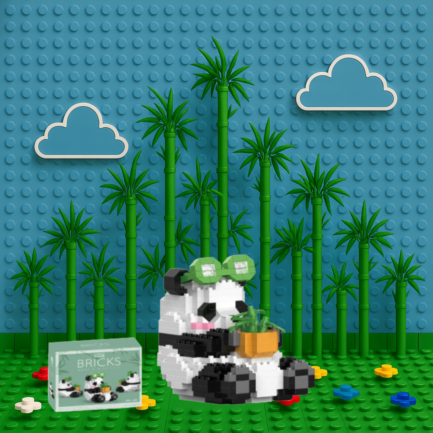 Figuras de osos coleccionables estilo lego - BrickBear