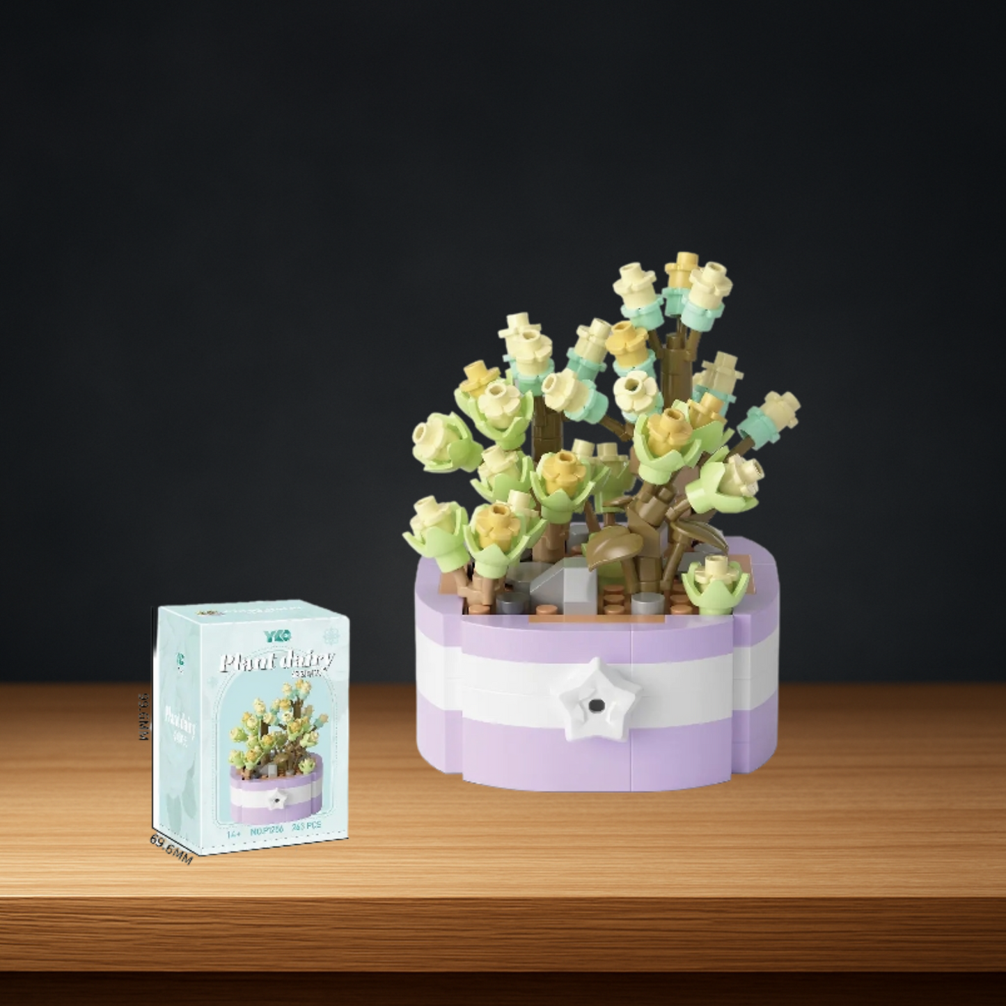 Set de flores estilo lego para armar en casa - FlowerCraft Deluxe