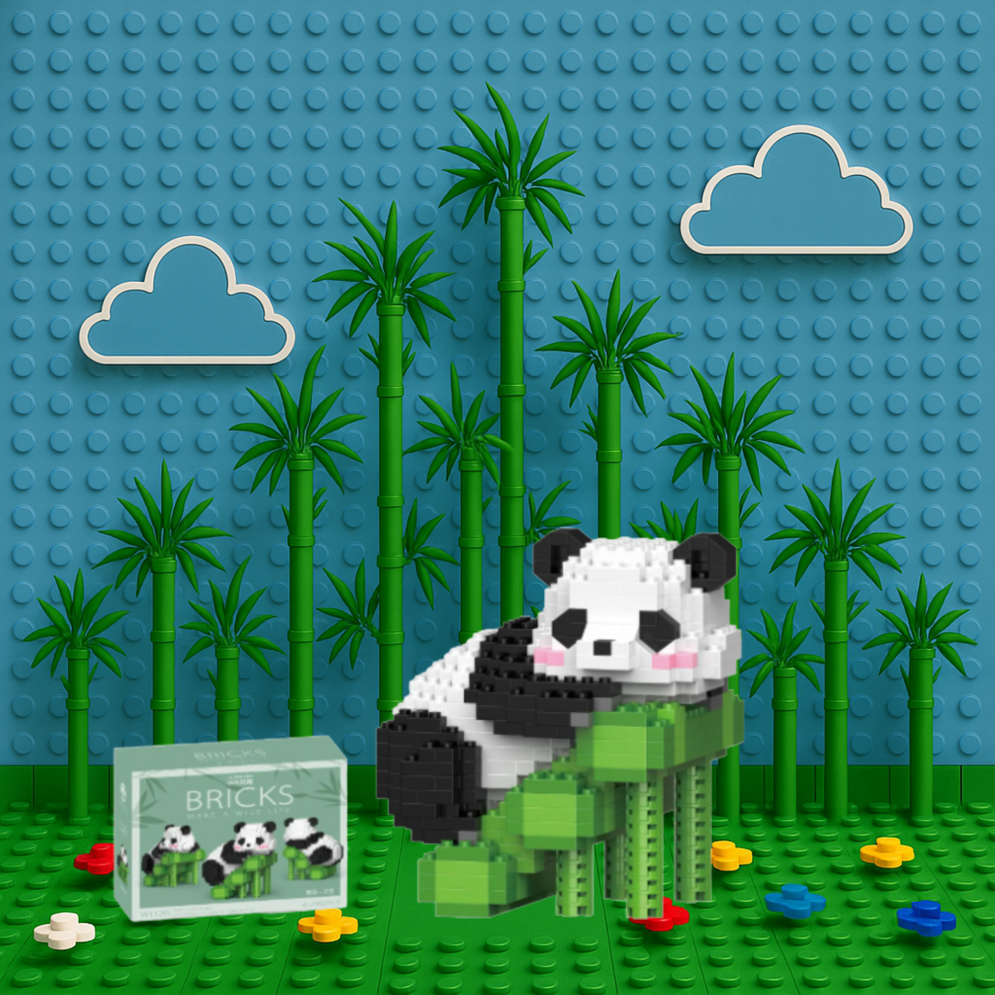 Figuras de osos coleccionables estilo lego - BrickBear