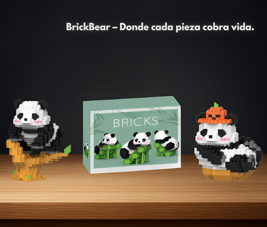 Figuras de osos coleccionables estilo lego - BrickBear